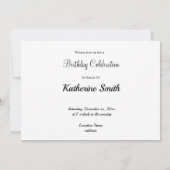 Paarden Fog Birthday Invitation Kaart (Achterkant)