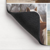 Paarden Foto collage aangepaste Muismat (Hoek)