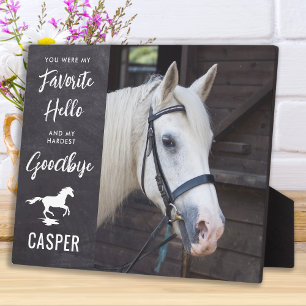 Paarden Foto - Hallo Tot ziens Citaat - Paarden Mo Fotoplaat