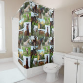 Paarden Fotocollage Badkamer Douche Gordijn (In situ)