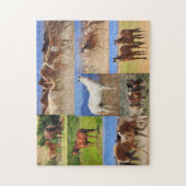 Paarden Fotocollage Legpuzzel (Verticaal)