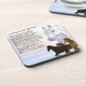 Paarden - Friend Poem Onderzetter (Linkerzijde)