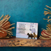 Paarden Friend Poem Plaque Fotoplaat (Zijkant)