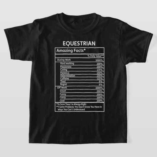 Paarden Funny Equestrian festeert dagelijks waarde T-shirt (Laagn)