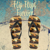 Paarden Galloping in de zomer zonsondergang Teenslippers