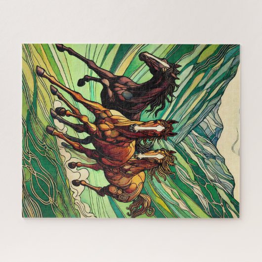 Paarden Galoping 500 Piece Puzzel (Horizontaal)