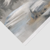 Paarden galopperen door de decoupage van de bergmi tissuepapier (Detail)