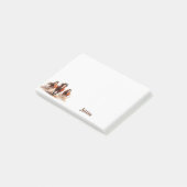 Paarden galopperen gepersonaliseerde naam post-it® notes (Schuin)