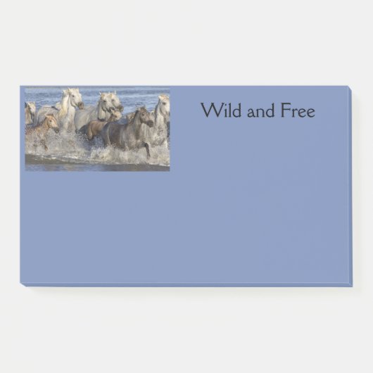 Paarden galopperen in het water post-it® notes (Voorkant)