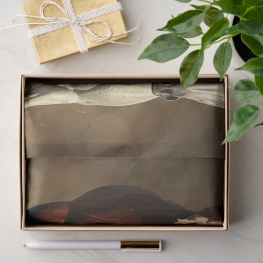 Paarden galopperen over grasland ontkoppeling tissuepapier (Geschenk)