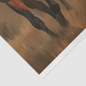 Paarden galopperen over grasland ontkoppeling tissuepapier (Detail)