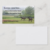 Paarden galopperende Visitekaartjes (Voorkant / Achterkant)