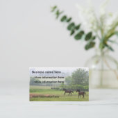 Paarden galopperende Visitekaartjes (Staand voorkant)