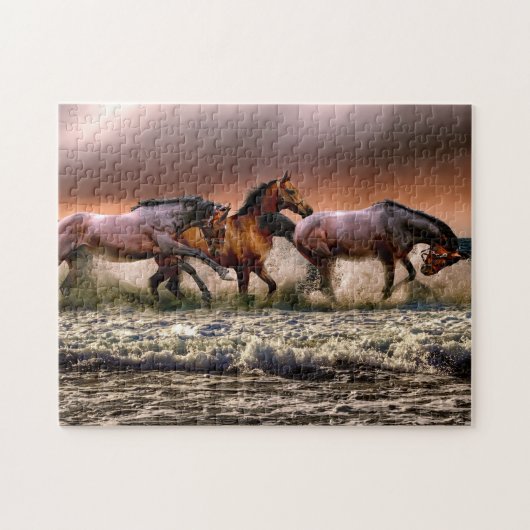 Paarden Game Puzzle Legpuzzel (Horizontaal)