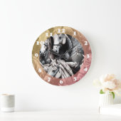 Paarden Gedetailleerd schilderij in Black & White Grote Klok (Huis)