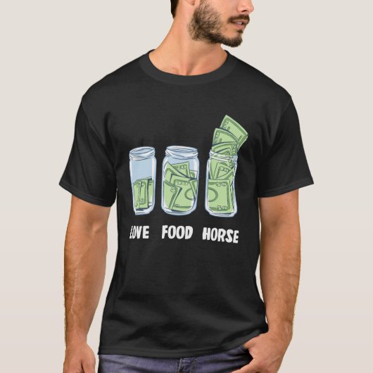 Paarden Geld Bank T-shirt (Voorkant)