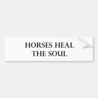 Paarden genezen de sol bumpersticker