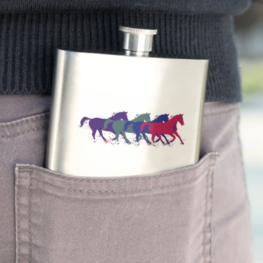 Paarden gepersonaliseerd flacon (Voorbeeld)