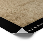 Paarden gerold door Cowboys SD 1887 Poster (Hoek)