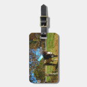 Paarden, geschilderd, bagagelabel (Voorkant verticaal)