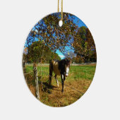 Paarden, geschilderd, keramisch ornament (Rechts)