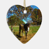 Paarden, geschilderd, keramisch ornament (Rechts)