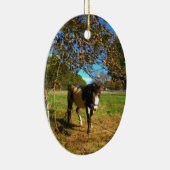 Paarden, geschilderd, keramisch ornament (Rechts)