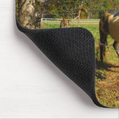 Paarden, geschilderd, muismat (Hoek)