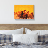 Paarden - gevlekt Canvas Afdruk (Insitu (Slaapkamer))