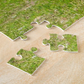 Paarden gluren hun hoofd over staldeuren legpuzzel (Zijkant)