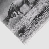 Paarden  graven ontkoppeling tissuepapier (Detail)