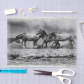 Paarden  graven ontkoppeling tissuepapier (Craft)