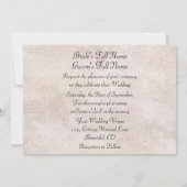 Paarden grazen ruitersport bruiloft uitnodiging (Achterkant)