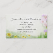 Paarden grazen zakelijke of persoonlijke visitekaa visitekaartje (Achterkant)