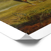 Paarden Grazing: Mares and Foals in a Field (olie Poster (Hoek)