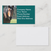 Paarden: Grote bruine paarden Sluiten van het Gezi Visitekaartje (Voorkant / Achterkant)