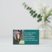 Paarden: Grote bruine paarden Sluiten van het Gezi Visitekaartje (Staand voorkant)