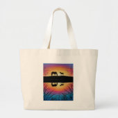 paarden grote tote bag (Voorkant)