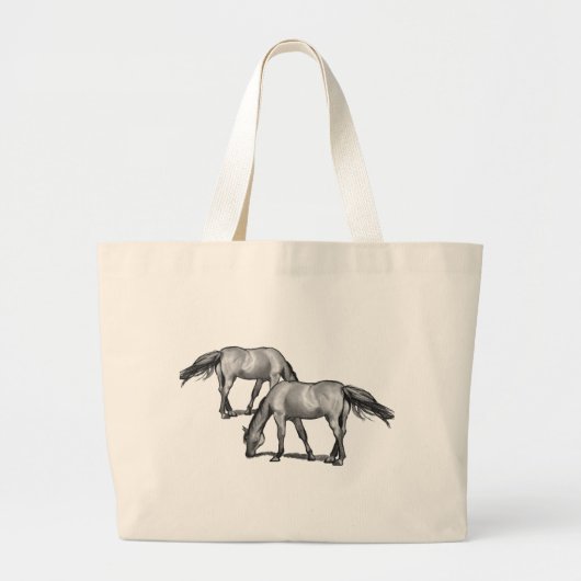 Paarden Grote Tote Bag (Voorkant)