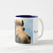 Paarden Happy Birthday, Pony Birthday Greeting Mok (Voorkant rechts)