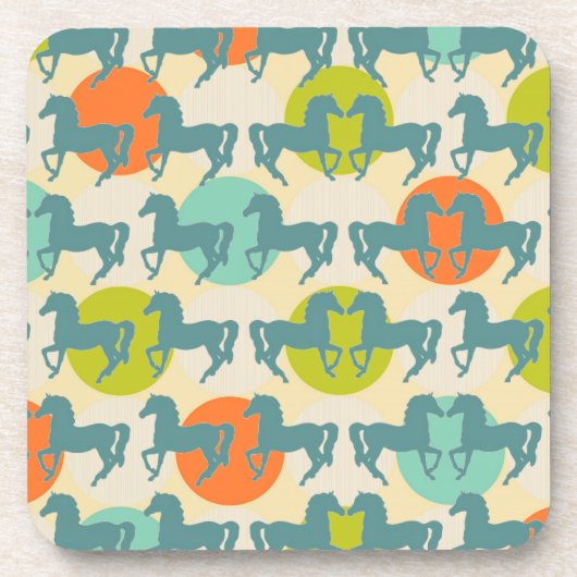 Paarden Hard Plastic Onderzetter (Voorkant)
