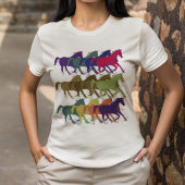 Paarden hardlopen, landbouwhuisdieren t-shirt