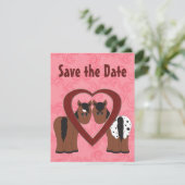 Paarden & Hart Bewaar de Datum Aankondiging (Staand voorkant)