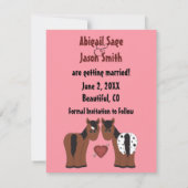 Paarden & Hart Bewaar de Datum Aankondiging (Achterkant)