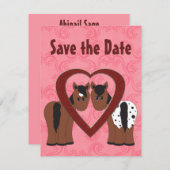 Paarden & Hart Bewaar de Datum Aankondiging (Voorkant / Achterkant)