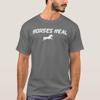 Paarden Heal Hippotherapie ontwerpcadeau T-shirt