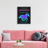 Paarden hebben stersterkte canvas afdruk (Insitu (Woonkamer))