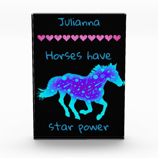 Paarden hebben stersterkte fotoblokken (Voorkant)