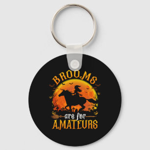 Paarden heks halloween Funny Brooms zijn voor Amat Sleutelhanger