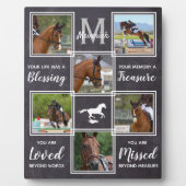 Paarden Herdenkingsfoto Collage Fotoplaat (Voorkant)